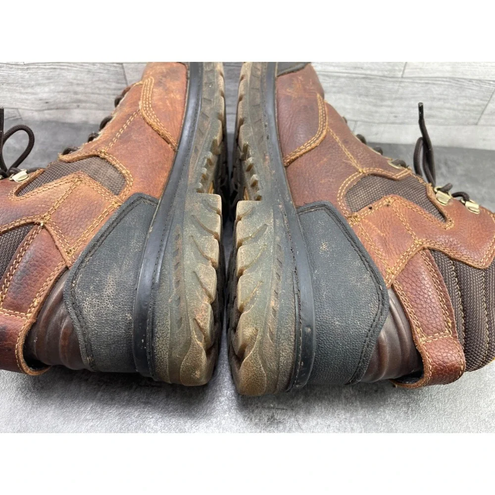 Georgia Zero Drag 6in Safety Boots Mens 13M Brown Leather Steel Toe Work Hi